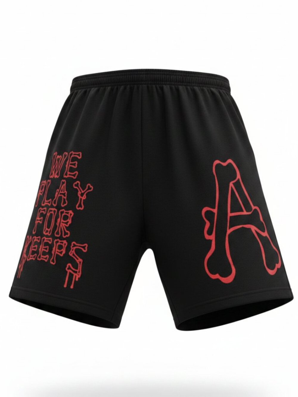 Authentics Clothing Sweat shorts large black We Play For Keeps mens relaxed fit